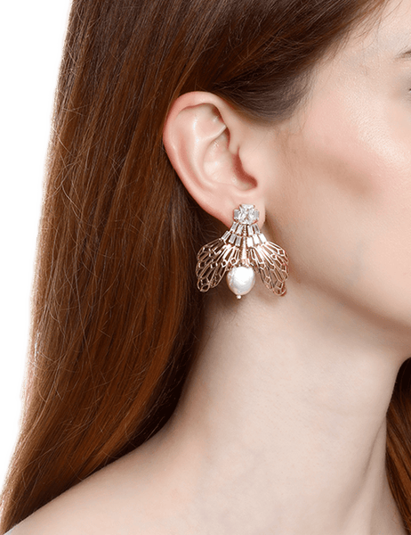 Pearl Stud Clip-on Earrings| Wedding Clip Earrings, Non-pierced Ears – AMYO  Bridal